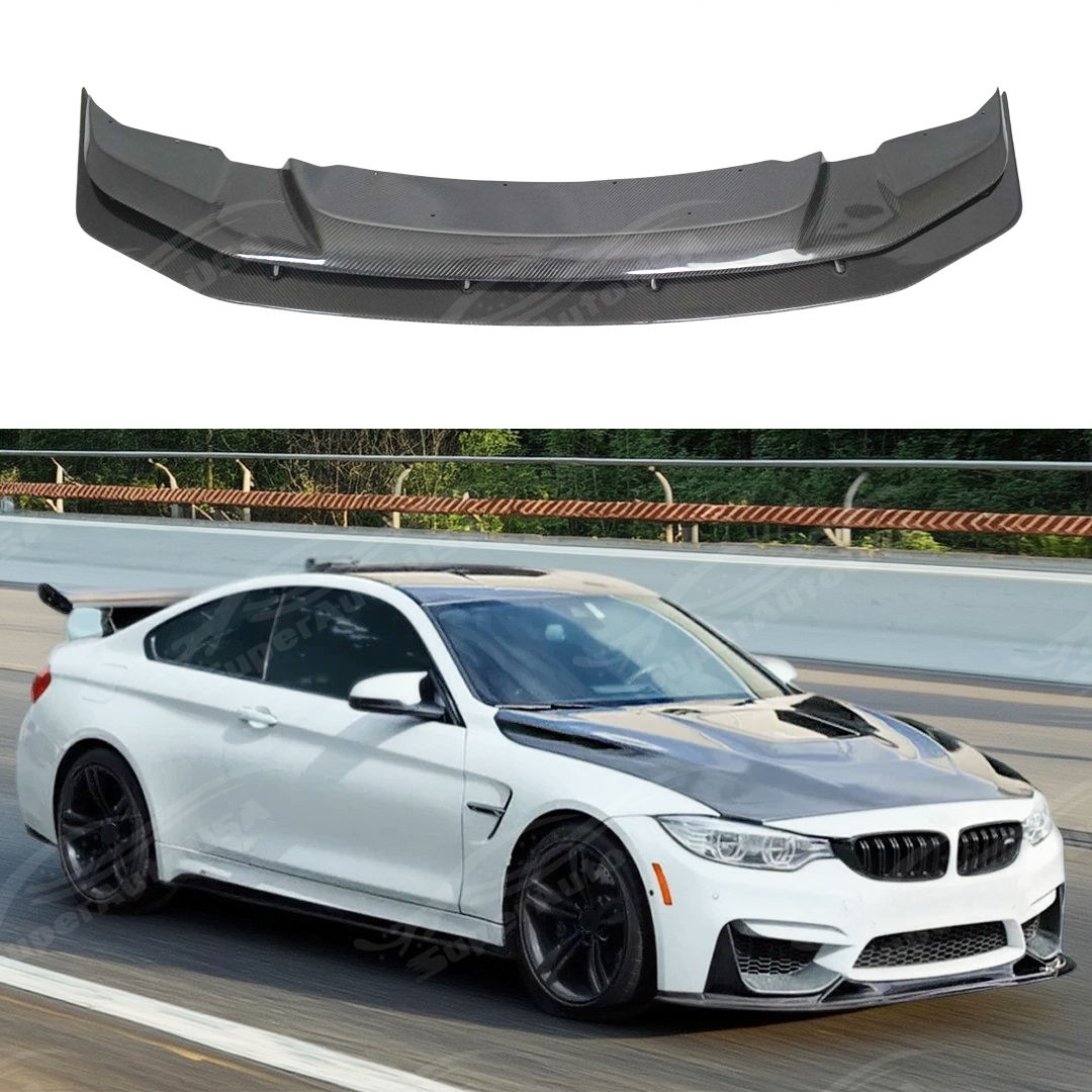 For BMW M3 M4 14-18 Carbon Fiber Fiberglass GTS Style Front Lip