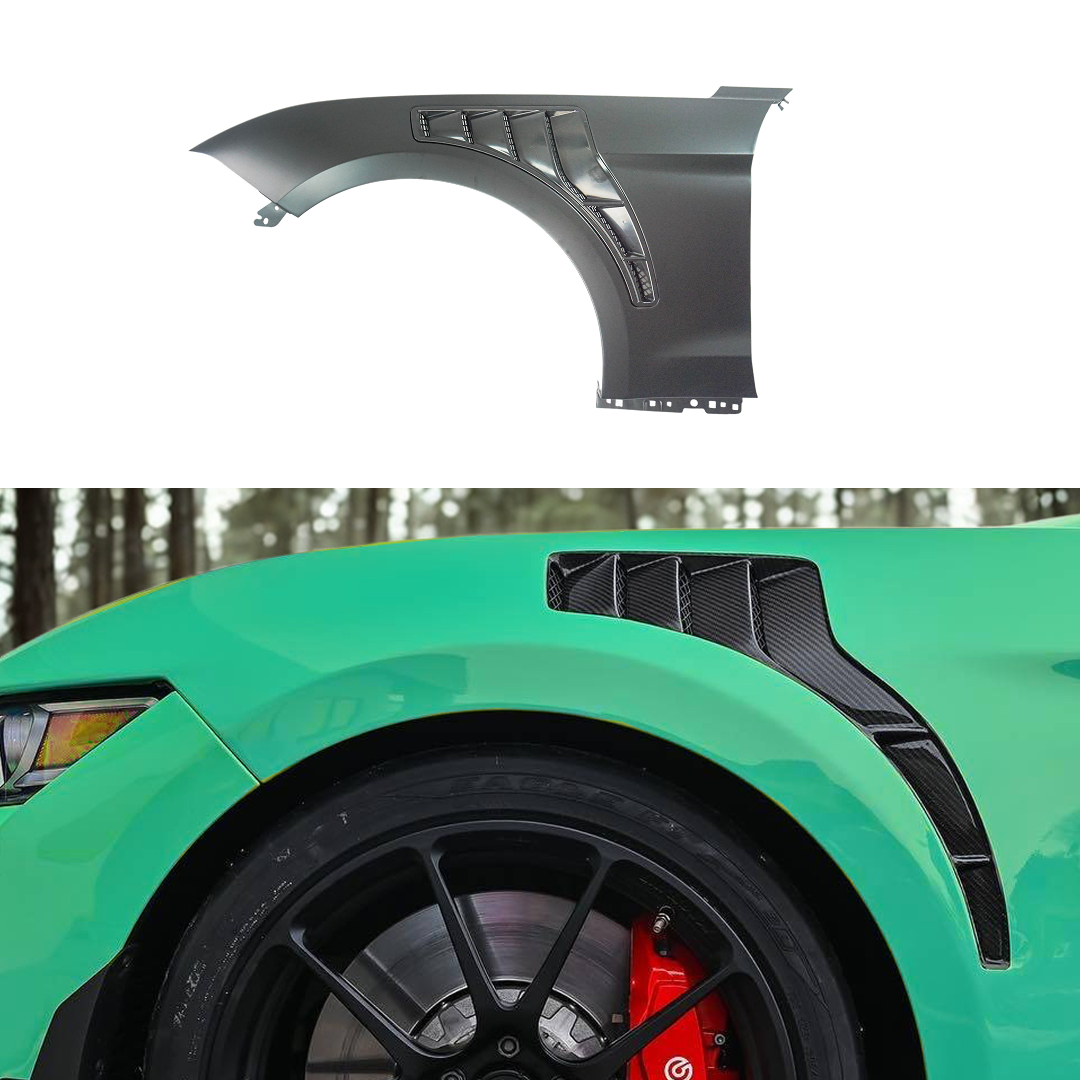 GT500 Style Front Fender Panel Fits Ford Mustang Ecoboost/GT 2018