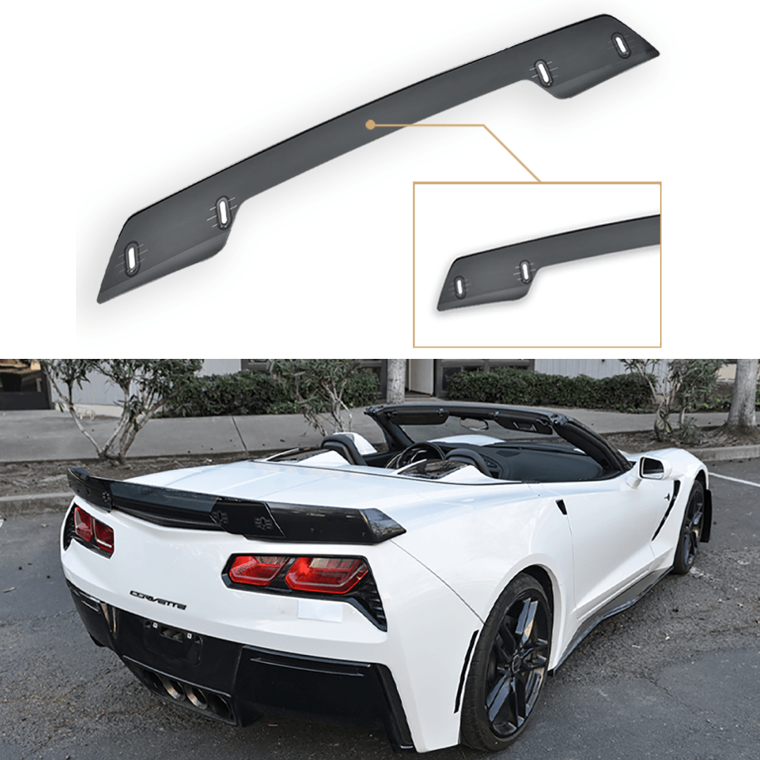 1997-2004 Corvette RC7 Spoiler - Style C Satin Black - CA