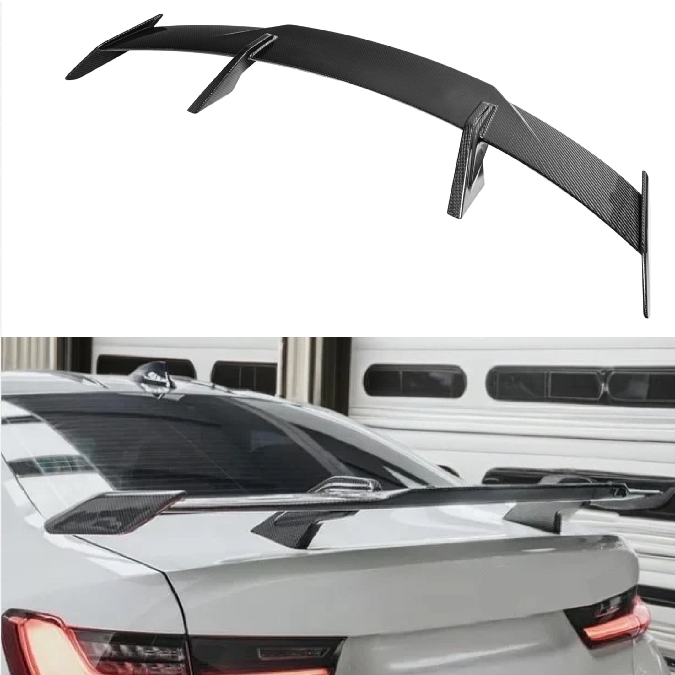 Real Carbon Fiber Fits 21-25 BMW 4 Series / M4 Rear Trunk Wing