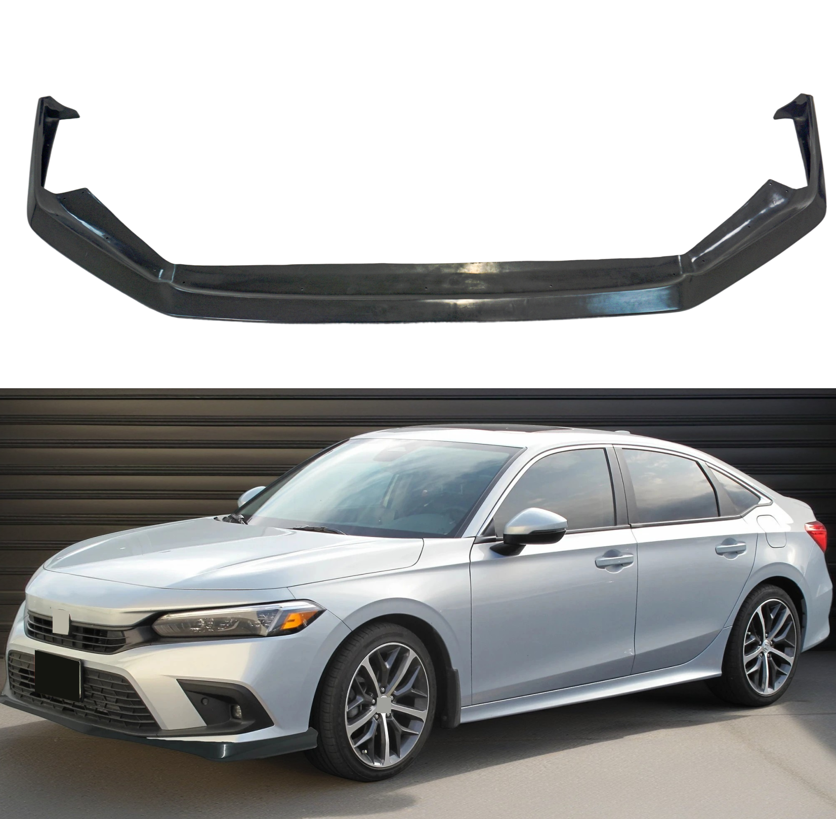 Front Bumper Lower Splitter Lip Fits 2020-2026 Honda Civic 11th