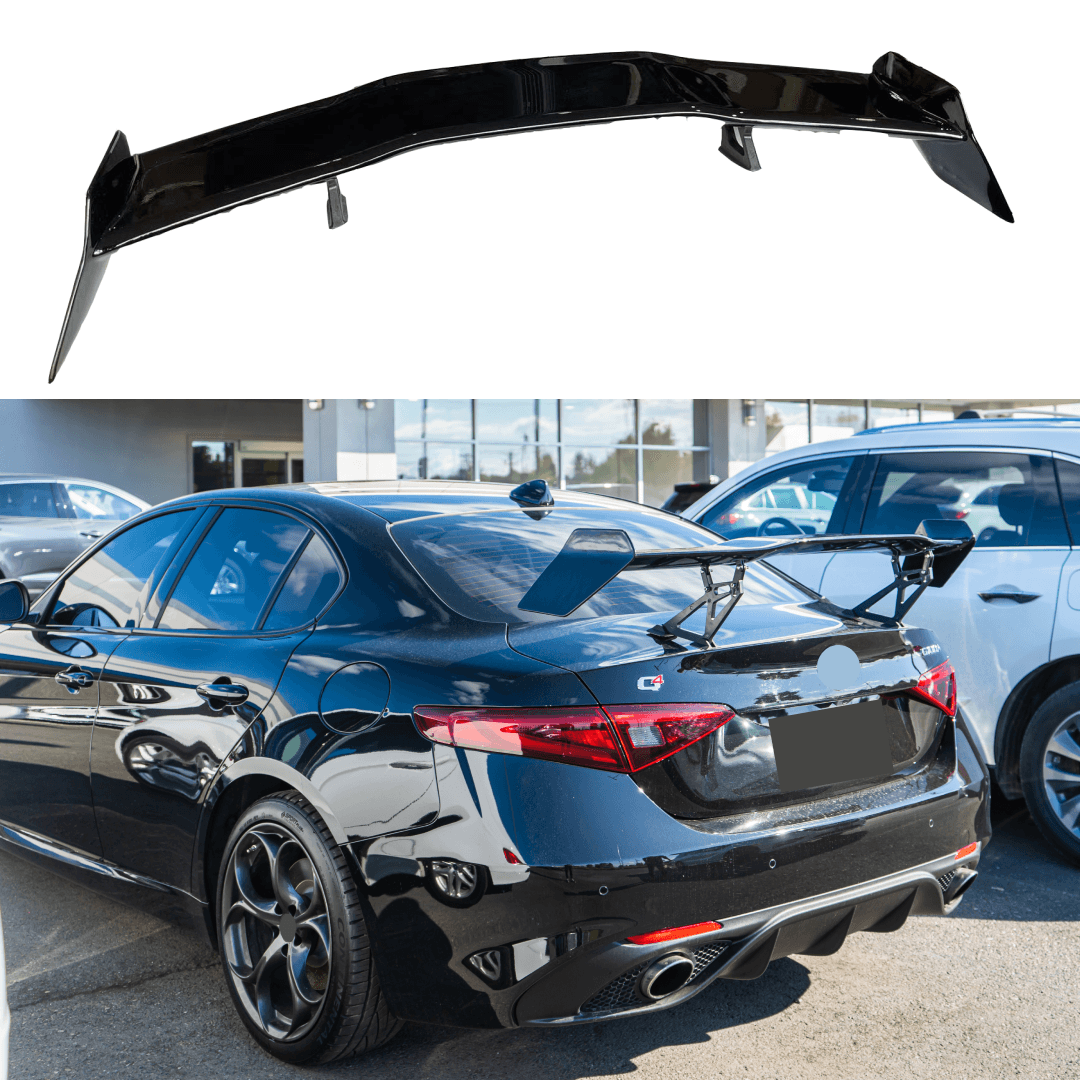 Minigonne Laterali In Fibra Di Carbonio 3K Per Alfa Romeo Giulia 2017-2020, Estensioni Paraurti, Spoiler Sottoporta, Nero Lucido