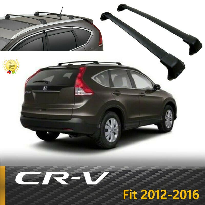 Roof Rack Cross Bar - Black Aluminum | Fits Honda CR-V (12-16) |  SuperAutoUSA