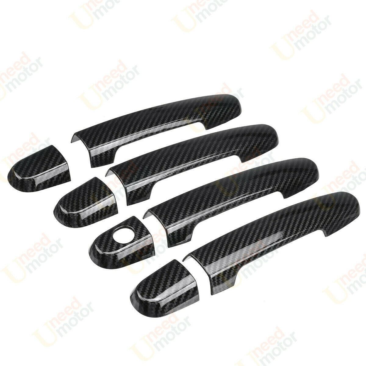 Black Color Carbon Fiber Door Handles Cover Trim Set for Toyota bB