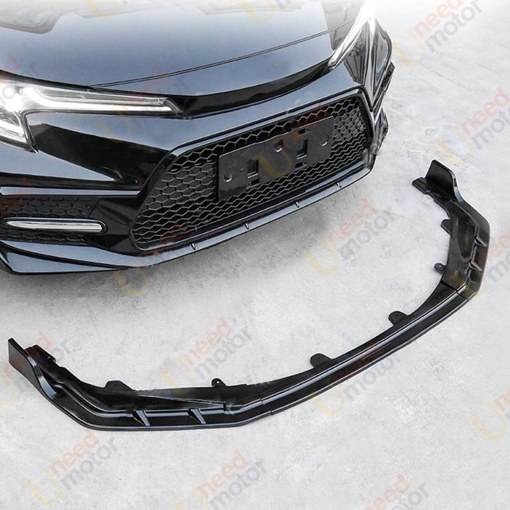 Front Bumper Lip Spoiler Carbon Fiber Style For Toyota Corolla SE XSE  2020-2023 