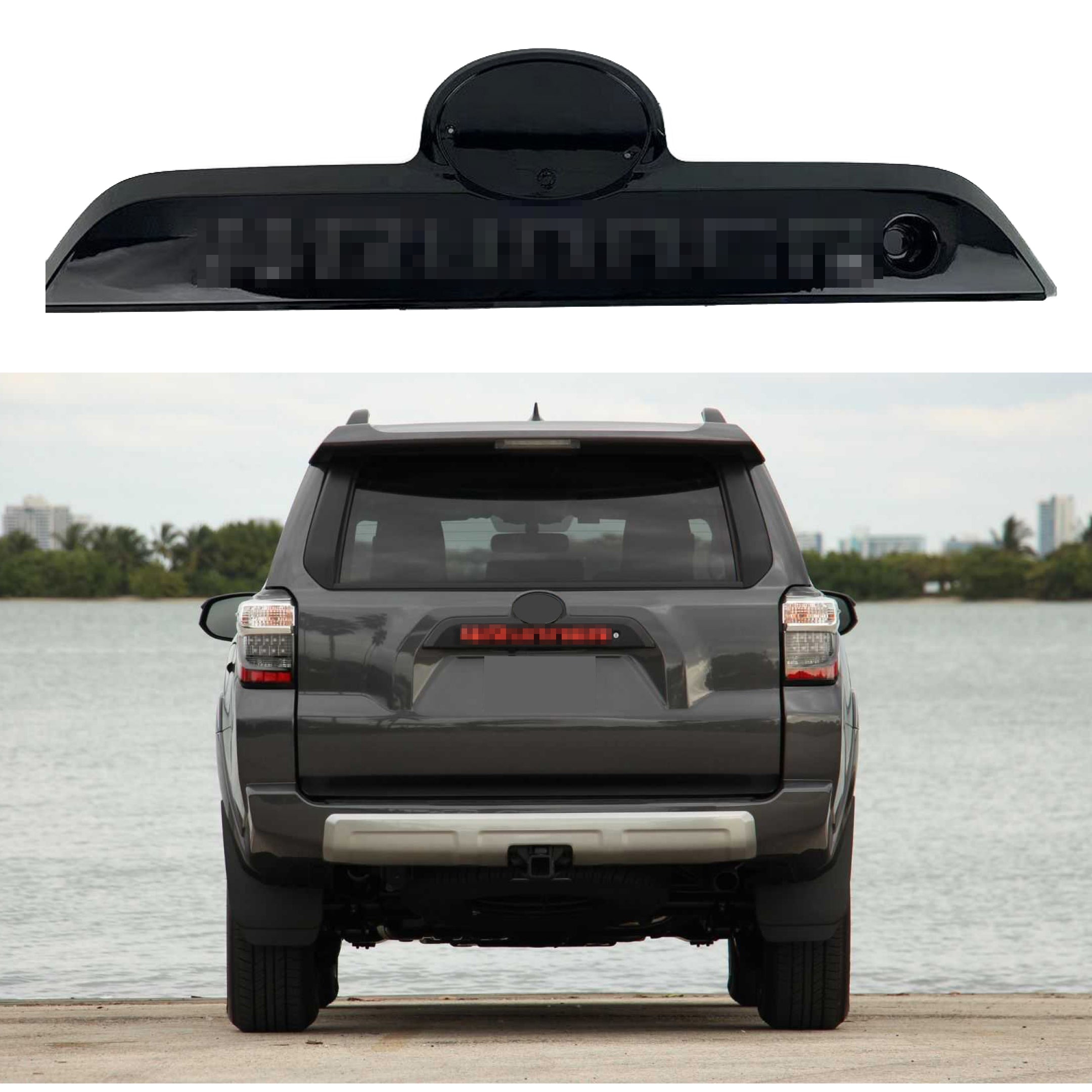 For 2011-2022 Toyota 4Runner Black Trunk Lid Tailgate Trim Brake Light