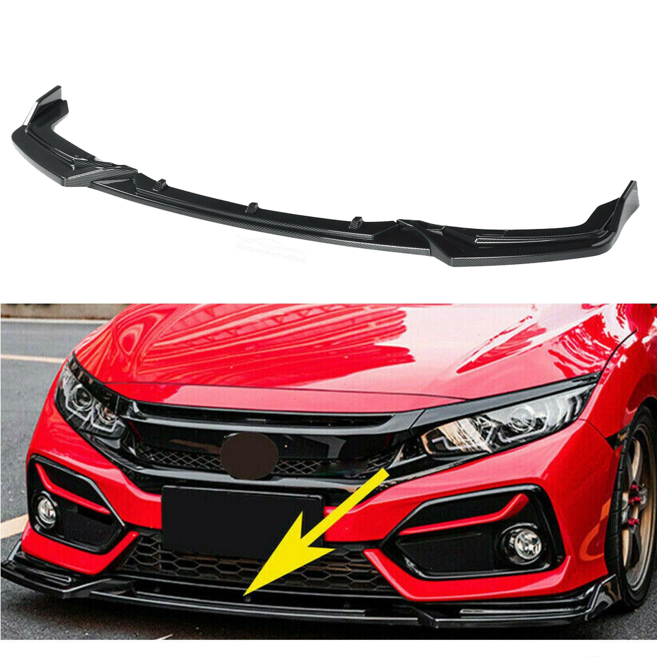 Fits 2017-2021 Honda CIVIC Hatchback Si Performance Front Bumper Lip (