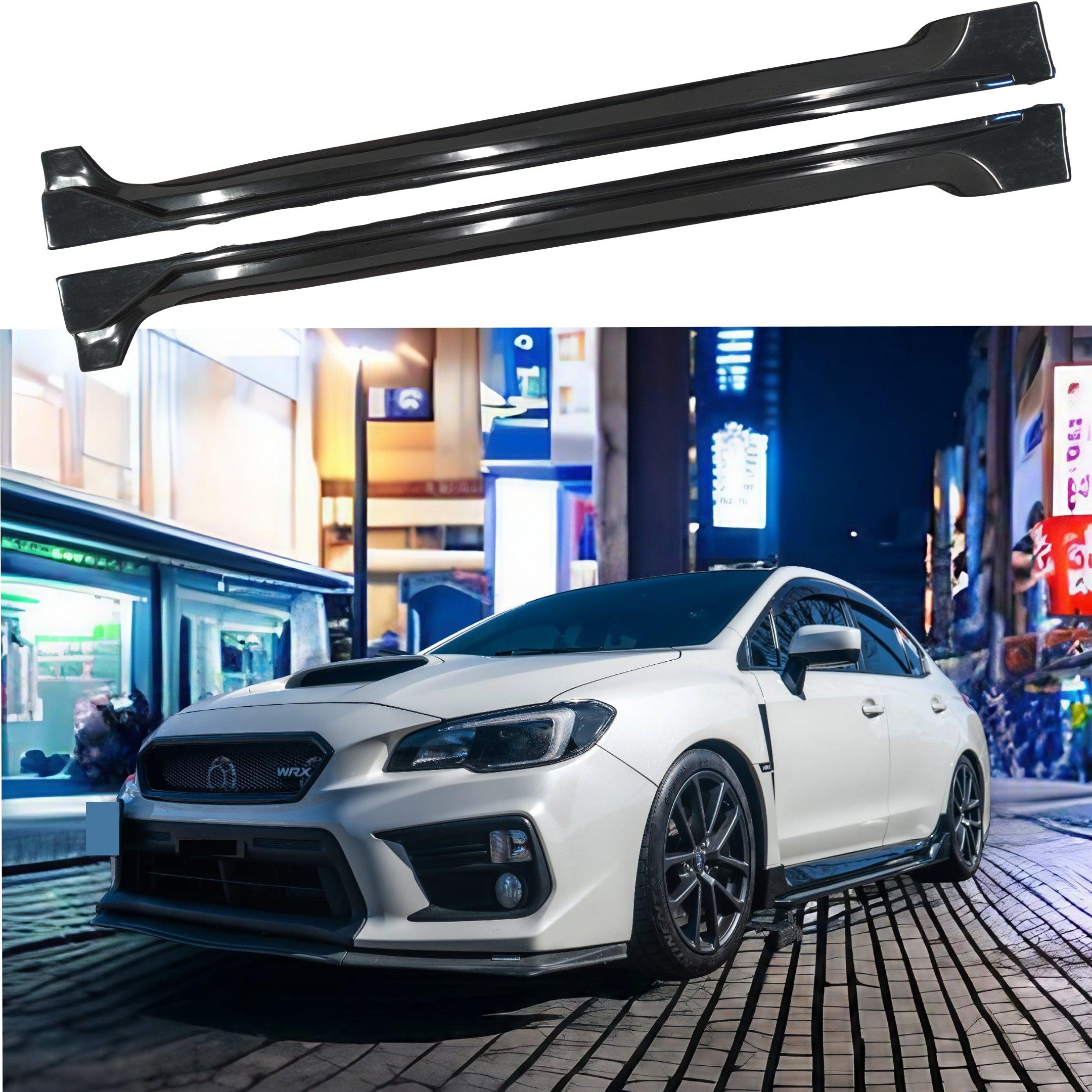 2015-2021 Subaru WRX STI VA - JDM Style Side Skirt Overlay - Gloss