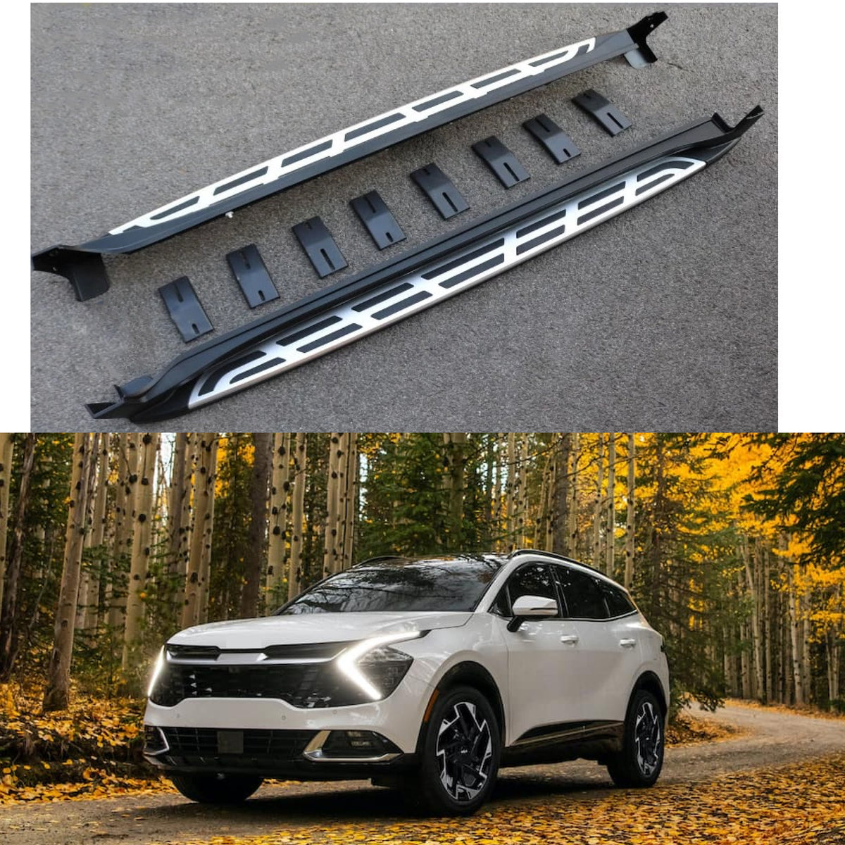 For 2022-2023 Kia Sportage, Side Step Nerf Bar Running Boards