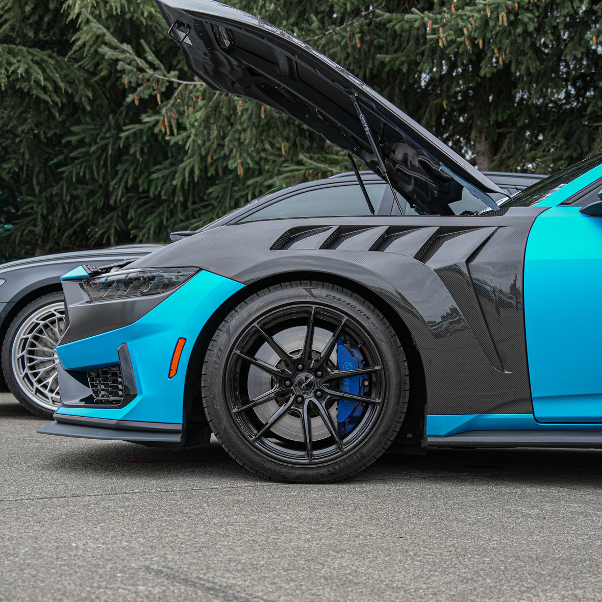 2024+ Ford Mustang S650 Carbon Fiber Widebody Fenders GTD Style - Product Highlight