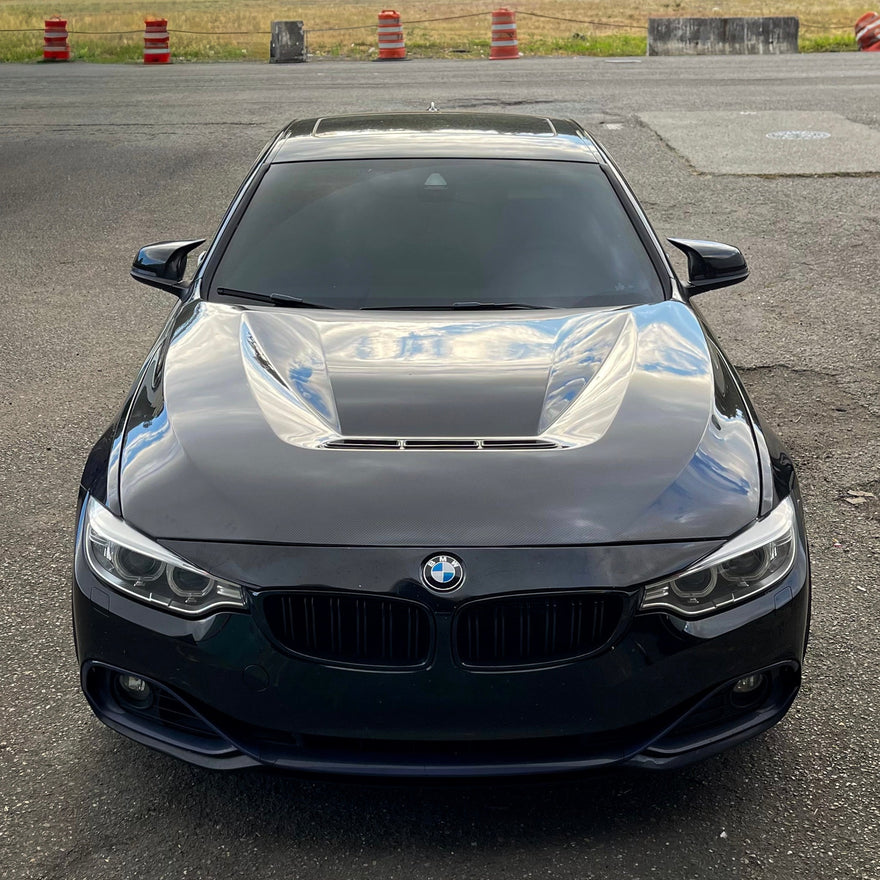 2012–2018 BMW F30 F32 F33 F36 Carbon Fiber CS Style Vented Hood - Product Highlight