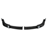 Front bumper lip splitter in gloss black with carbon fiber print installed on a 2024 BMW X2 U10 crossover