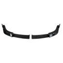 Front bumper lip splitter in gloss black with carbon fiber print installed on a 2024 BMW X2 U10 crossover