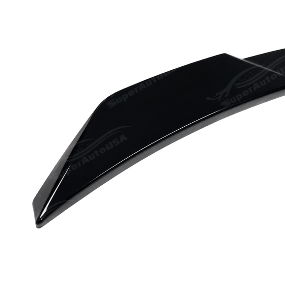 Visual comparison between the clean factory G60 trunk lid and the elevated VTEN wing upgrade