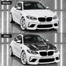 2014-2021 BMW F87 M2 / F22 2-Series - CS Style Carbon Fiber Vented Hood-4