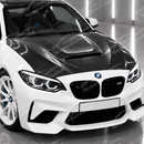 2014-2021 BMW F87 M2 / F22 2-Series - CS Style Carbon Fiber Vented Hood-6