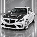 2014-2021 BMW F87 M2 / F22 2-Series - CS Style Carbon Fiber Vented Hood-10
