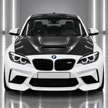 2014-2021 BMW F87 M2 / F22 2-Series - CS Style Carbon Fiber Vented Hood