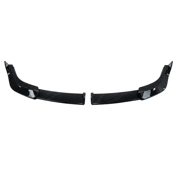 Direct front-facing view showcasing the aggressive lower stance of the SuperAutoUSA front lip on the X2 U10