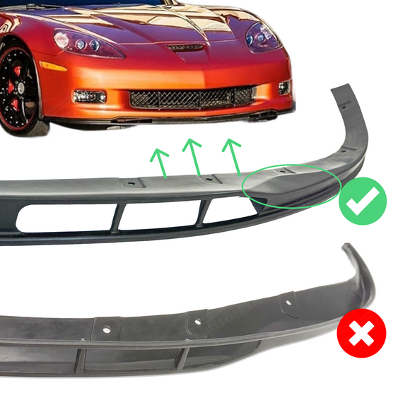 SuperAutoUSA 2011 Corvette C6 Z06 style bumper lip

