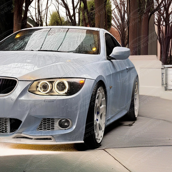 SuperAutoUSA premium gloss black front bumper lip for BMW 3 Series E92 2012.
