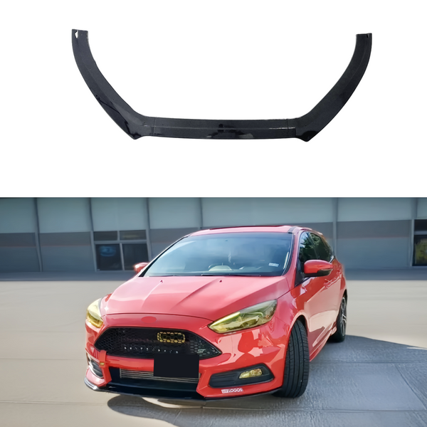 KEEPDSGN Front Bumper Lip Spoiler For Ford Focus 2012-2014 (3-Piece, Matte Black) - View #5