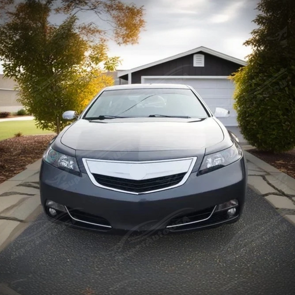 SuperAutoUSA 2014 TL mesh grill bumper silver kit

