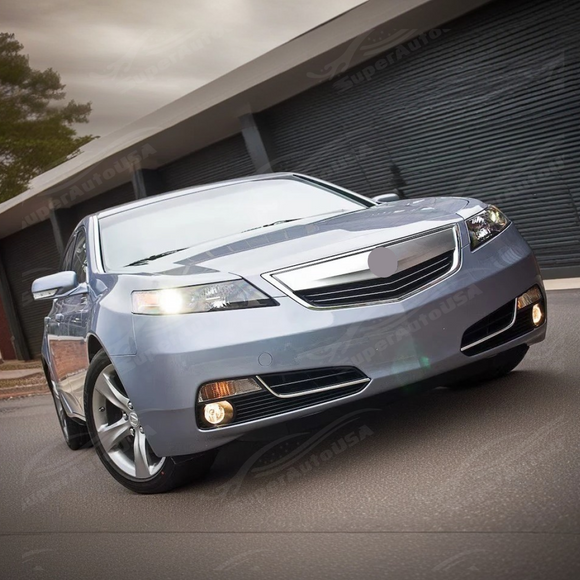 SuperAutoUSA 2012 Acura TL silver grill cover bumper


