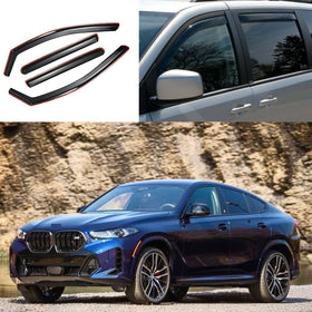 2016 BMW X6 Window Visors with In-Channel Rain Sun Guards by SuperAutoUSA
