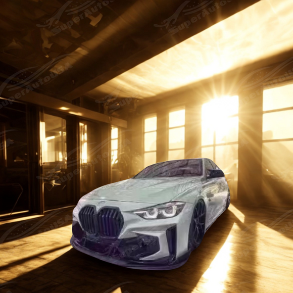 SuperAutoUSA 3 Series F30 2016 mesh grille bumper fog cover combo