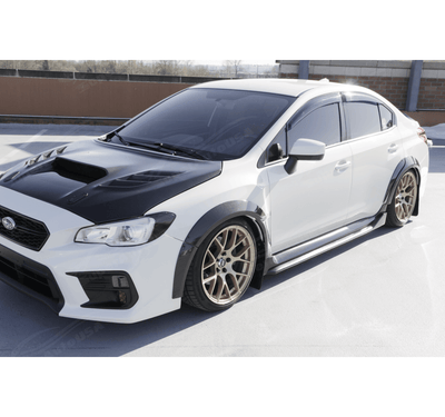 2016 Subaru WRX VA Chassis Front Engine Vented Bonnet Hood in Real Carbon Fiber