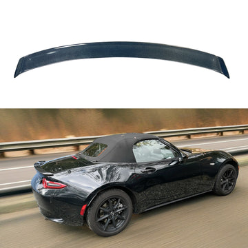 2017 Mazda Miata MX5 ND Carbon Fiber Rear Spoiler Wing for Sporty Look by SuperAutoUSA
