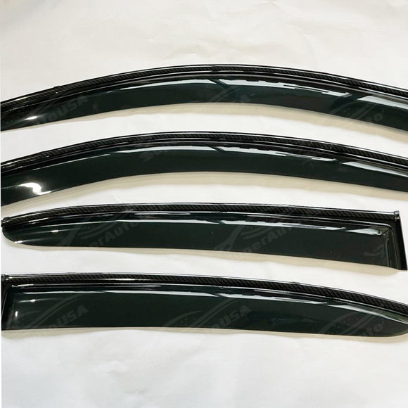 SuperAutoUSA carbon fiber rain visors 2018 Honda Civic