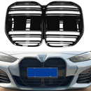 Compatible For 2021-2024 BMW 4 Series ABS Gloss Black Front Bumper Grille-2