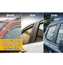 SuperAutoUSA Clip-On Chrome Trim Vent Window Visors for 2023 Camry
