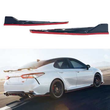 2019 Camry Rear Splitters Corners with TRD Style, 4 Color Options by SuperAutoUSA
