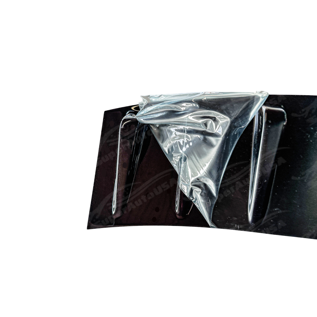 Gloss Black Vortex Generator Rear Shark Fin Roof Car Trunk Spoiler Wing ...