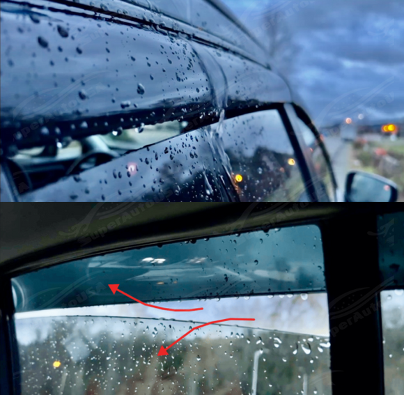 High-Quality Chrome Trim Window Shade Visors for 2021 Altima by SuperAutoUSA
