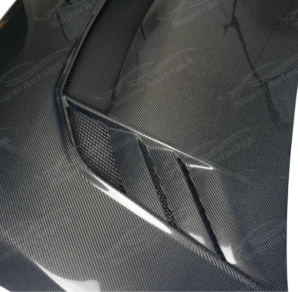 SuperAutoUSA 2021 carbon fiber hood FMIC Subaru WRX

