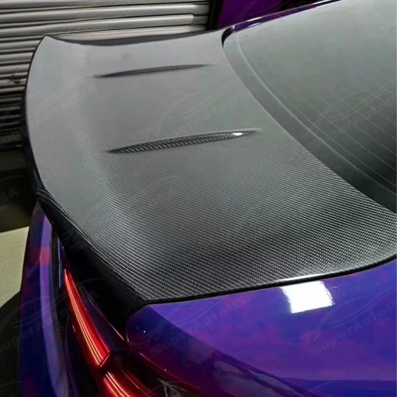 SuperAutoUSA precision-engineered carbon fiber trunk lid for 2022 BMW 330i Base Sedan
