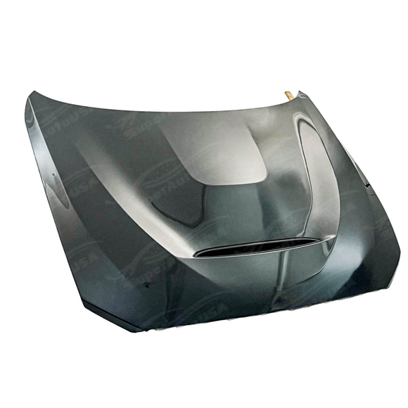 SuperAutoUSA precision-fit carbon fiber front vented hood for 2016 BMW M2 Base