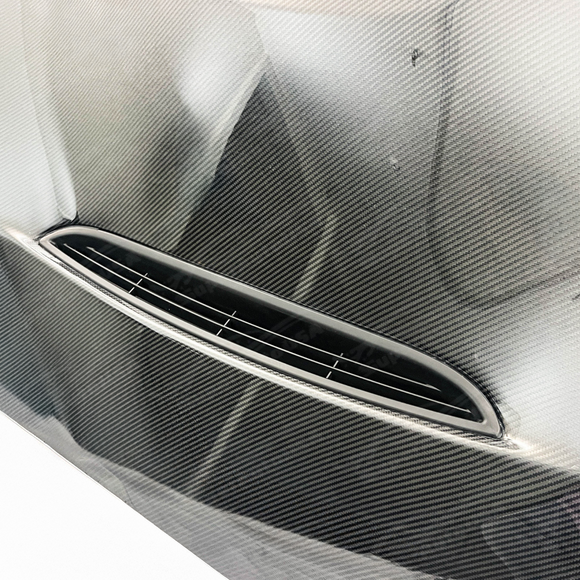 SuperAutoUSA custom-fit carbon fiber front vented hood for 2016 BMW M2 Base