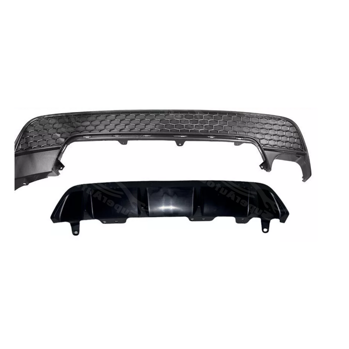 To1195122 For Toyota Corolla SE XSE 2020-2022 Black Rear Bumper Lower Honeycomb ...