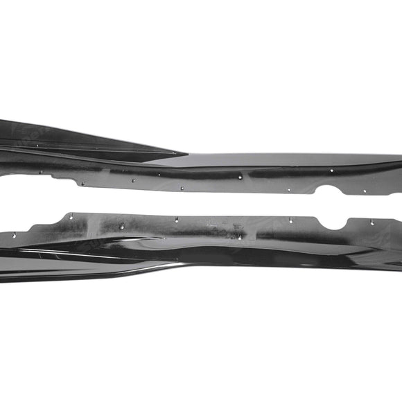 2022 Chevrolet Corvette C8 Gloss Black Side Skirt Extensions Body Kit by SuperAutoUSA
