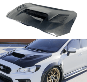 Real Carbon Fiber Front Engine Vented Bonnet Hood for 2015 Subaru WRX VA Chassis