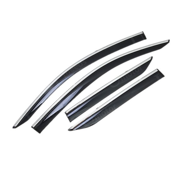 2023 Nissan Altima Chrome Vent Window Visors for Sun, Rain, and Wind by SuperAutoUSA
