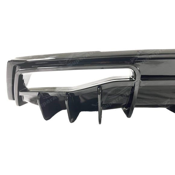 2023 Chevrolet Corvette C8 Gloss Black Shark Fin Style Rear Diffuser
