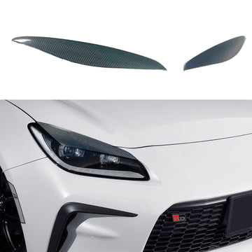 2023 Toyota GR86 Real Carbon Fiber Headlight Eyebrows 2pcs Set by SuperAutoUSA
