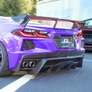 SuperAutoUSA custom-fit Corvette C8 2024 gloss black full body styling kit.
