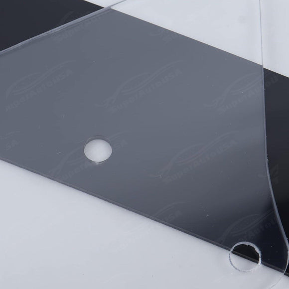 2015-2023 Dodge Charger Gloss Black Rear Wickerbill Spoiler and Decklid Flap with Rear Trunk Lip Spoiler Wing